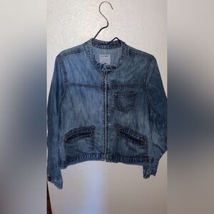 Old Navy Denim Jacket XL Zip Up Vintage